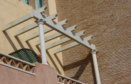 Vigas de hormigón como elementos arquitectónicos